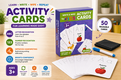 Write & Wipe Activity Cards ABC