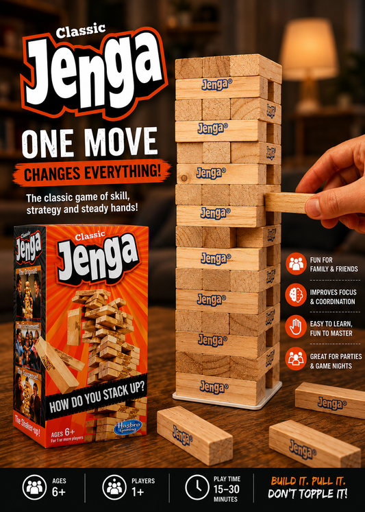 Jenga Classic Stacking Game
